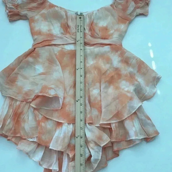 Selfie Leslie Linka Off-Shoulder Tie Back Romper Dress - Picture 8 of 9